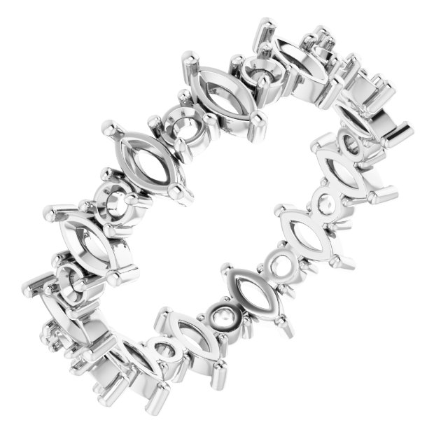 Accented Eternity Band