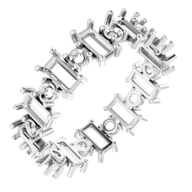 Accented Eternity Band