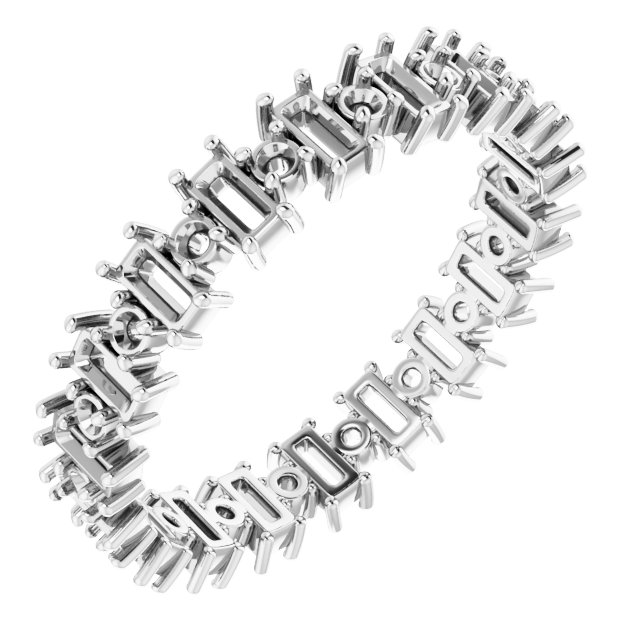 Accented Eternity Band