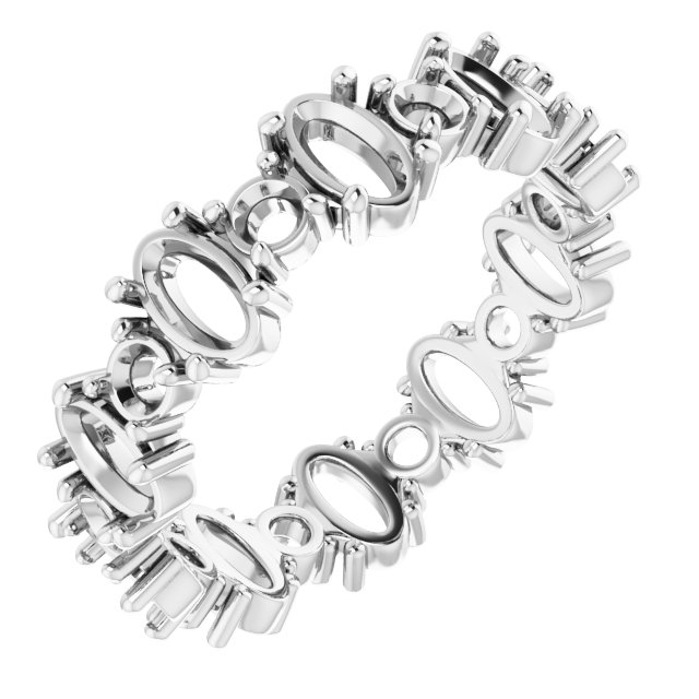 Accented Eternity Band