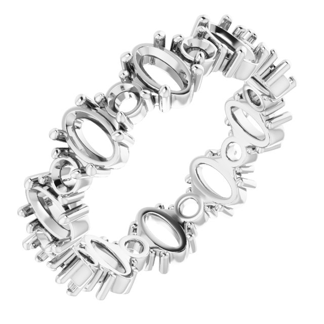 Accented Eternity Band