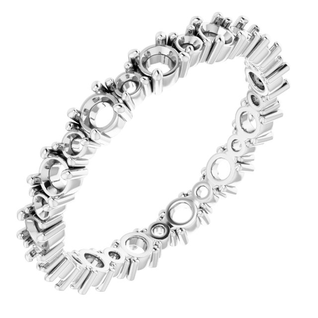 Accented Eternity Band