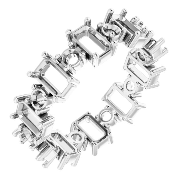 Accented Eternity Band