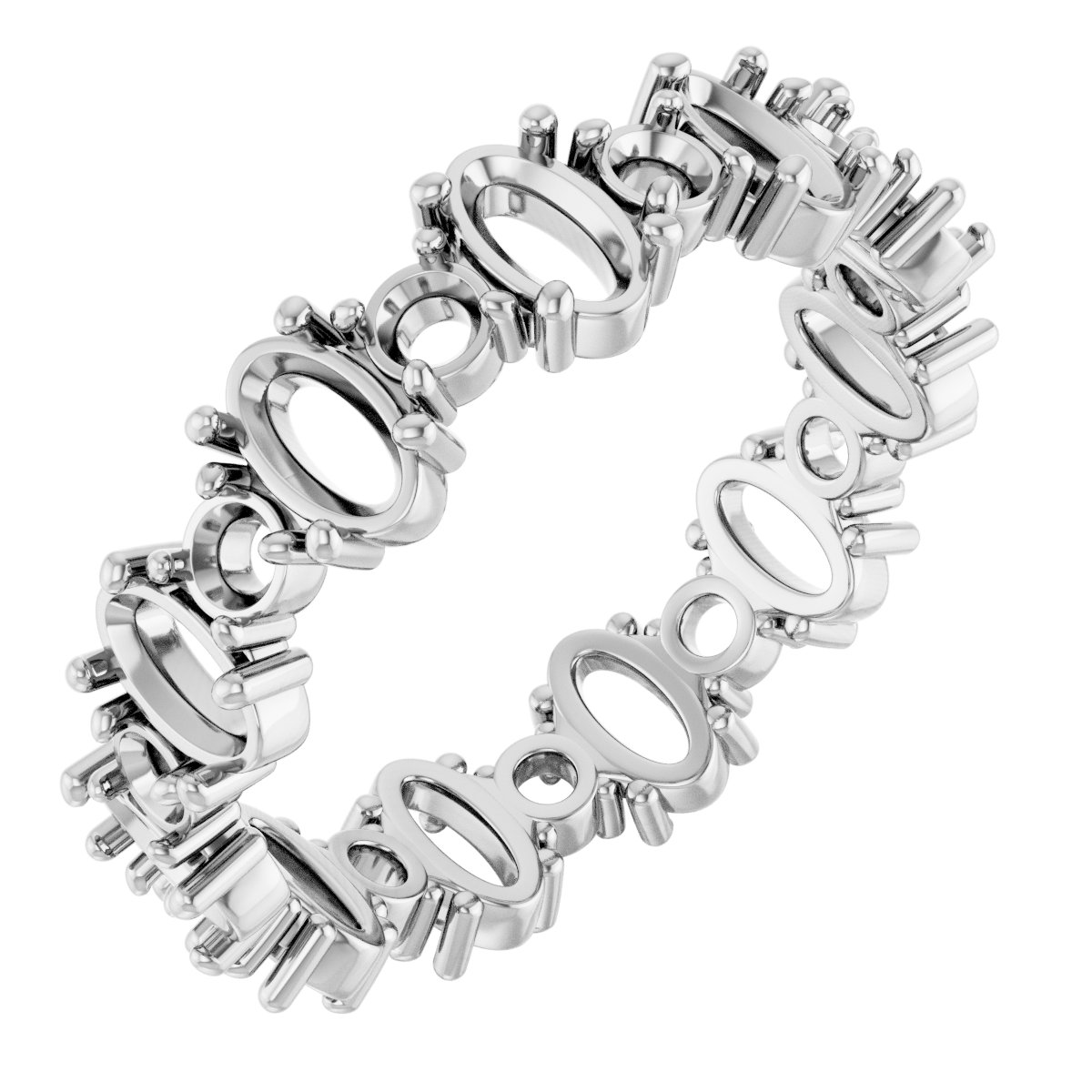 Accented Eternity Band