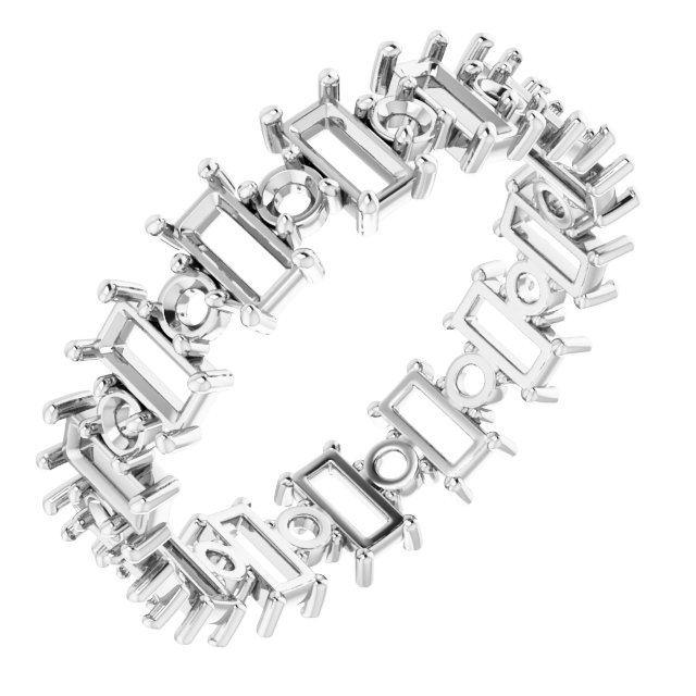 Accented Eternity Band