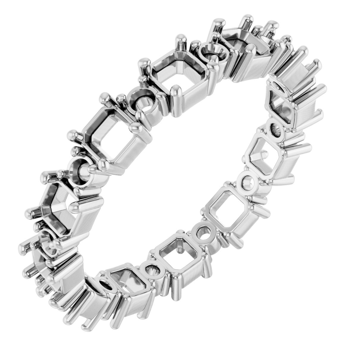 Accented Eternity Band