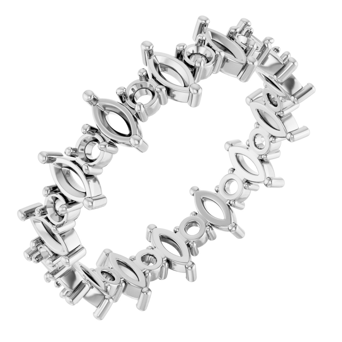 Accented Eternity Band