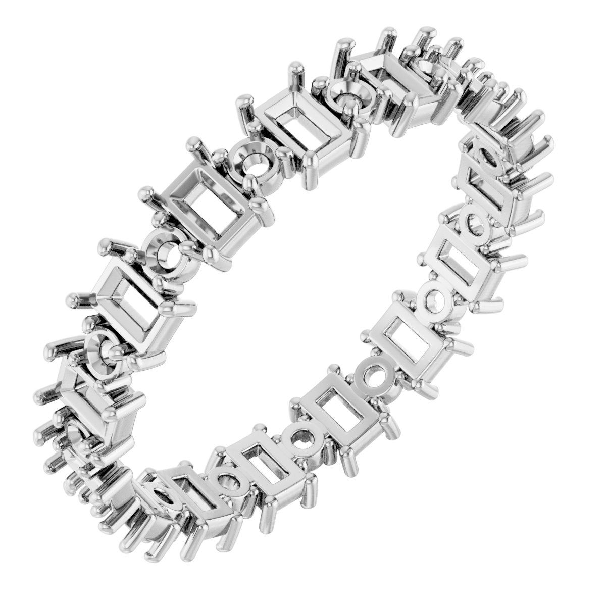 Accented Eternity Band