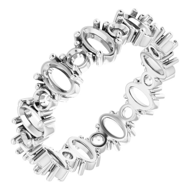 Accented Eternity Band