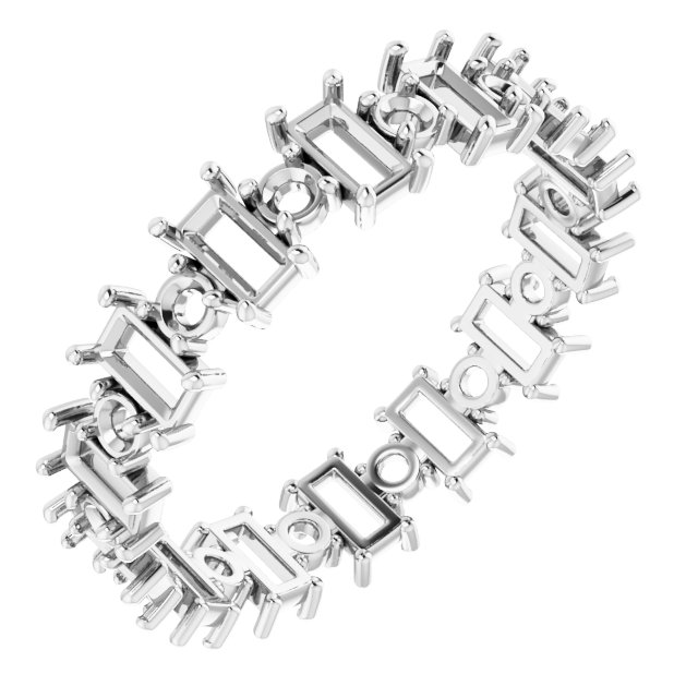Accented Eternity Band