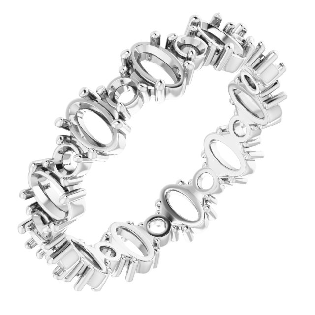 Accented Eternity Band
