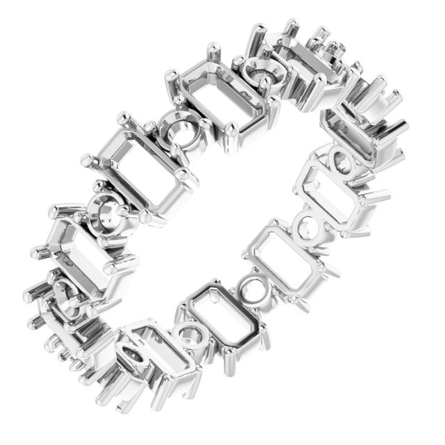 Accented Eternity Band