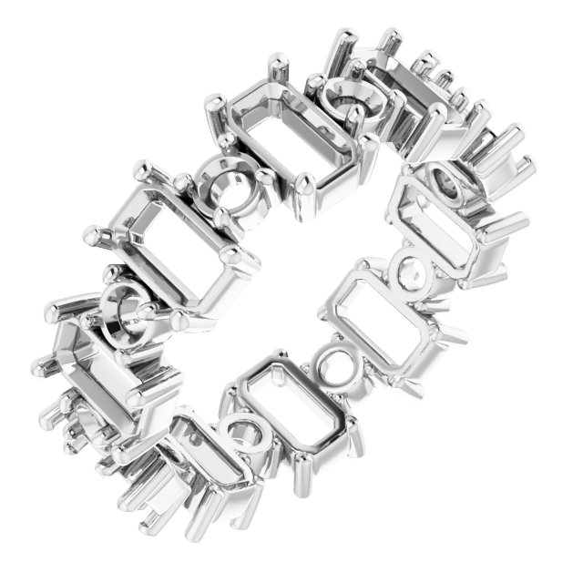 Accented Eternity Band