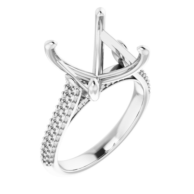 Pavé-Style Engagement Ring