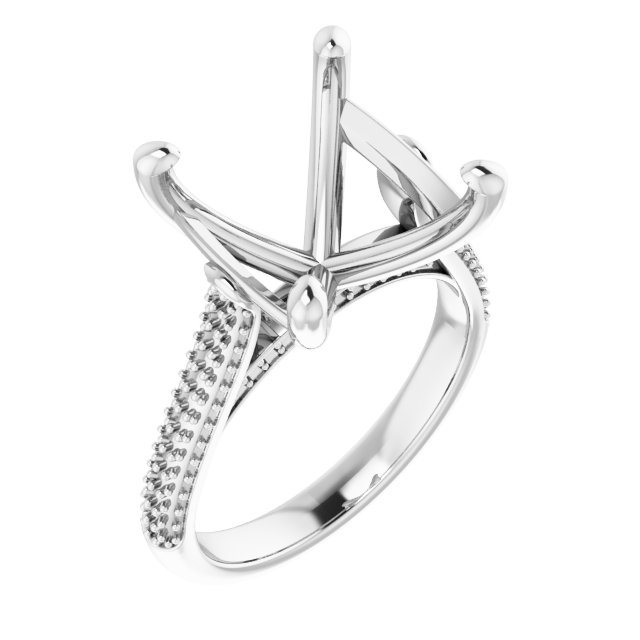 Pavé-Style Engagement Ring