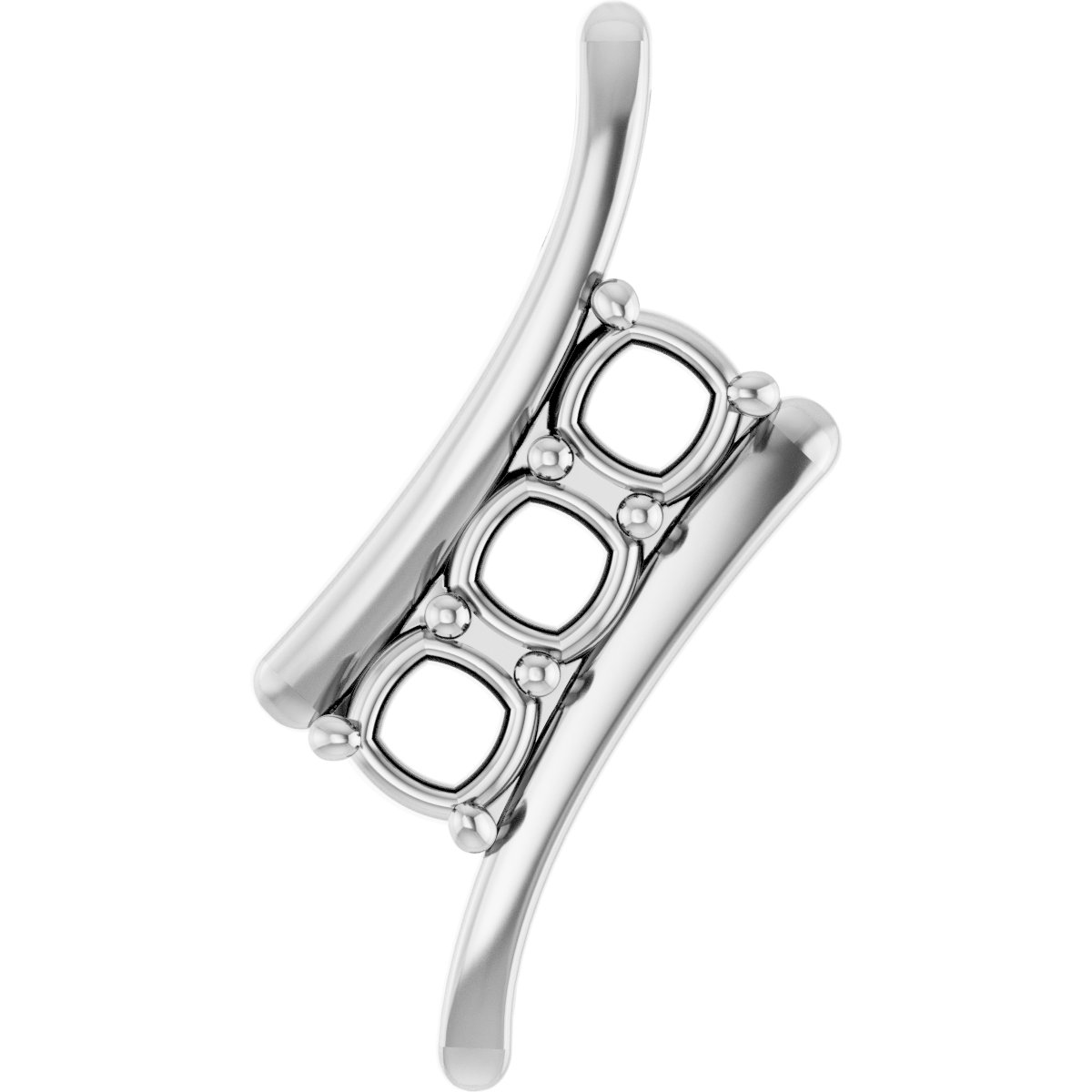 Three-Stone Freeform Pendant