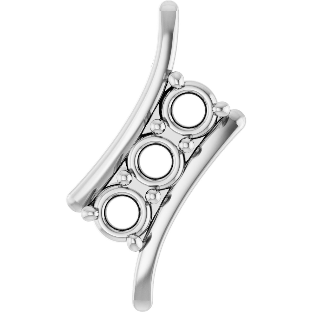 Three-Stone Freeform Pendant