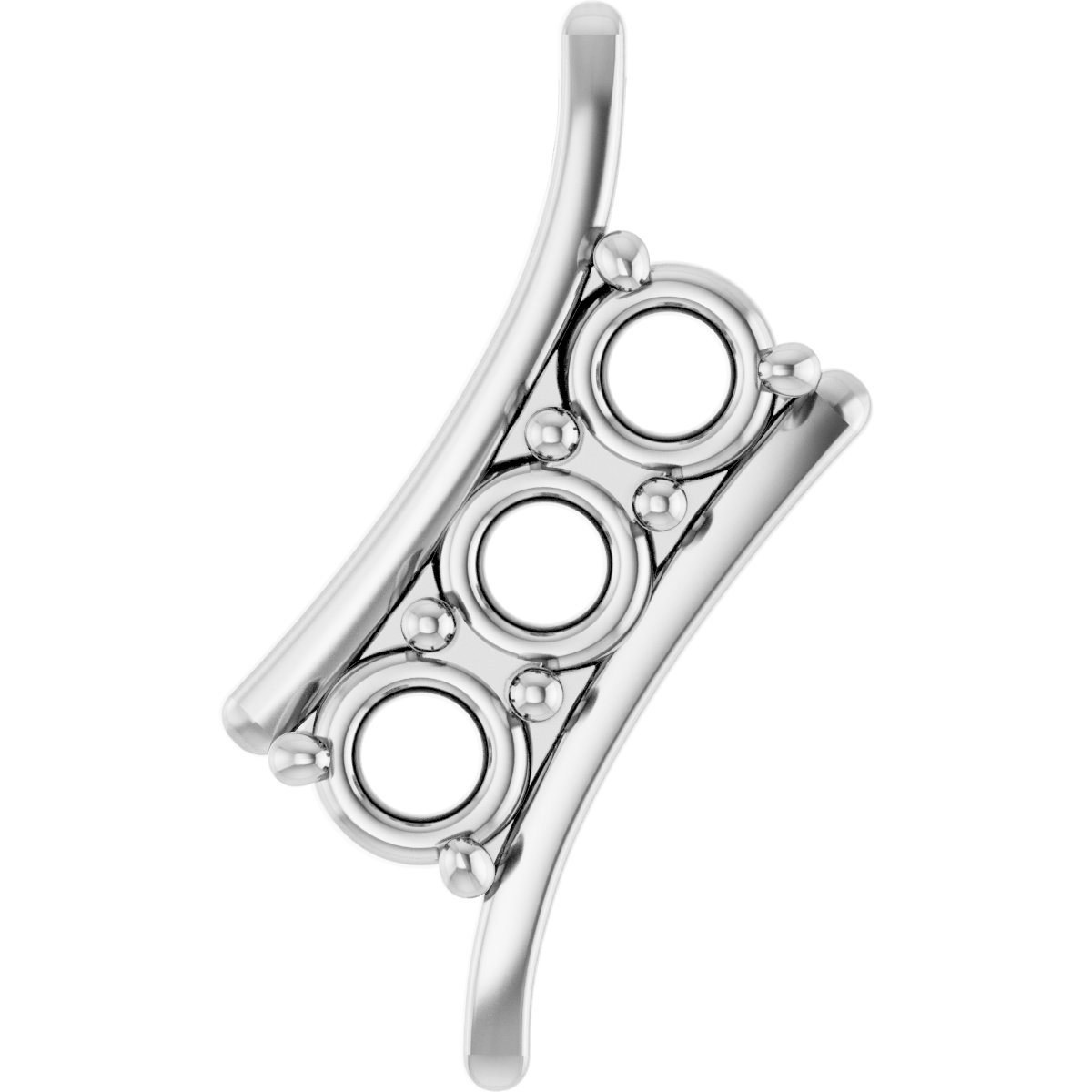 Three-Stone Freeform Pendant
