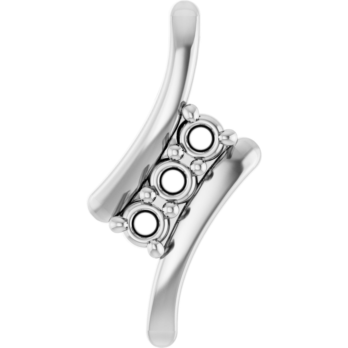 Three-Stone Freeform Pendant