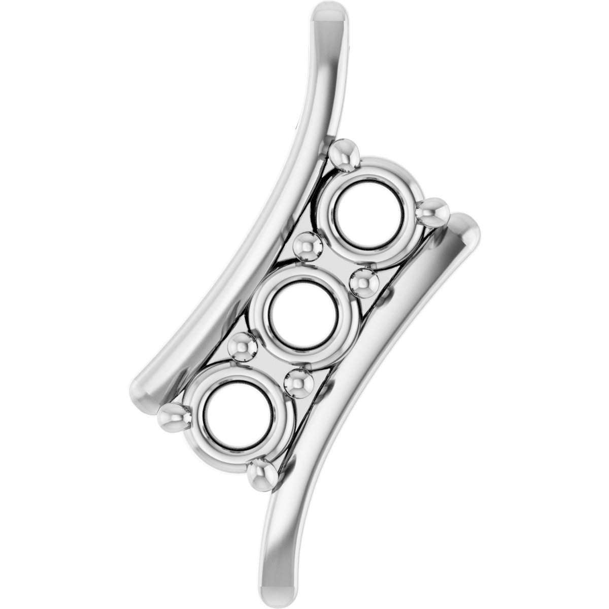 Three-Stone Freeform Pendant