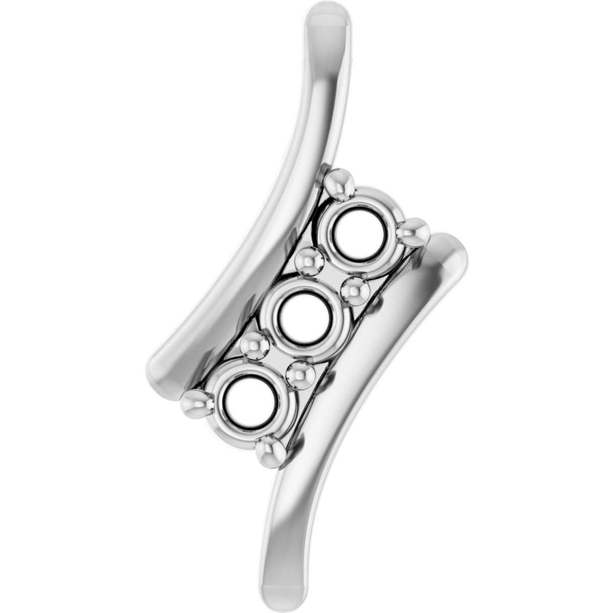 Three-Stone Freeform Pendant