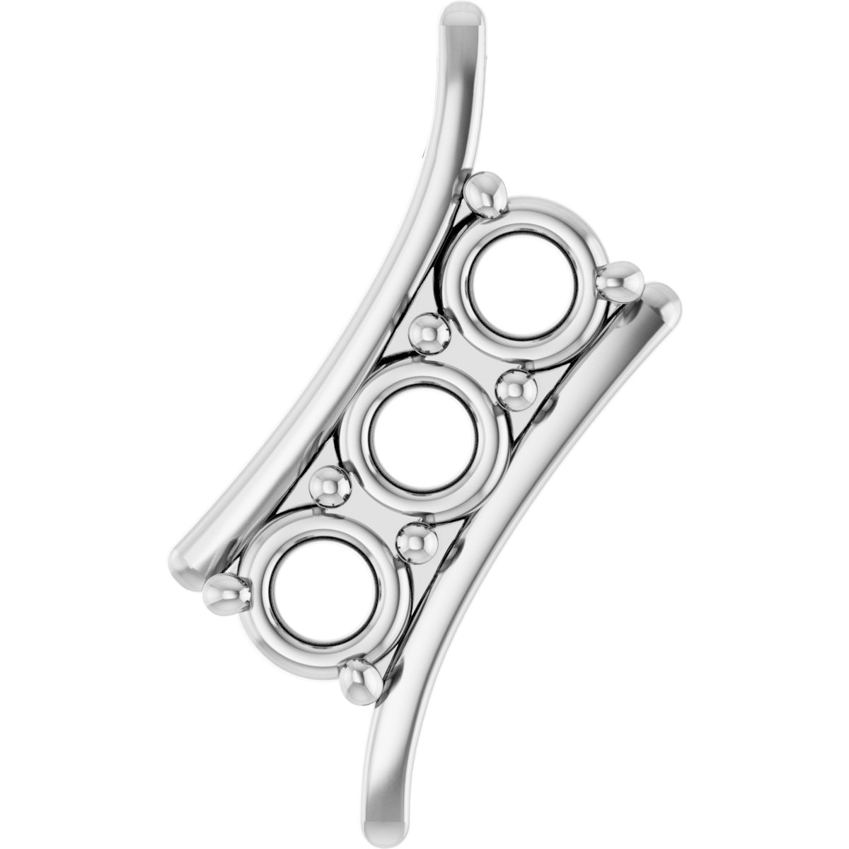Three-Stone Freeform Pendant