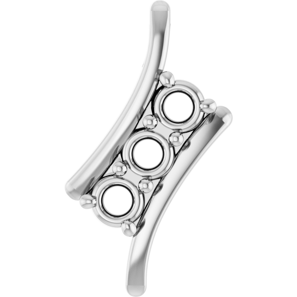 Three-Stone Freeform Pendant