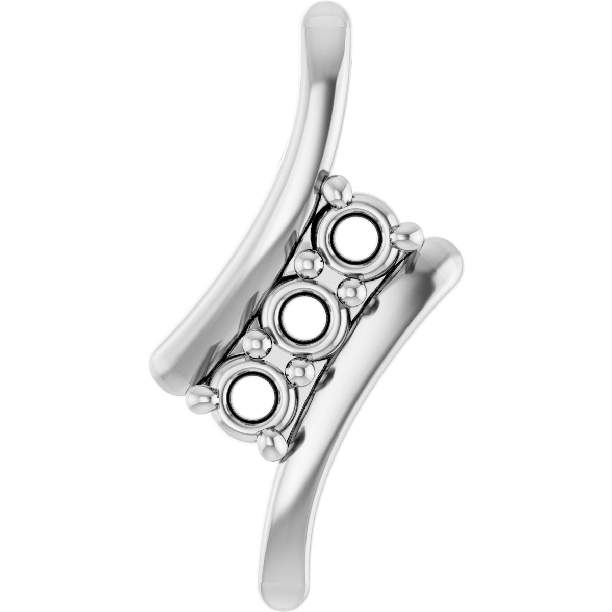 Three-Stone Freeform Pendant