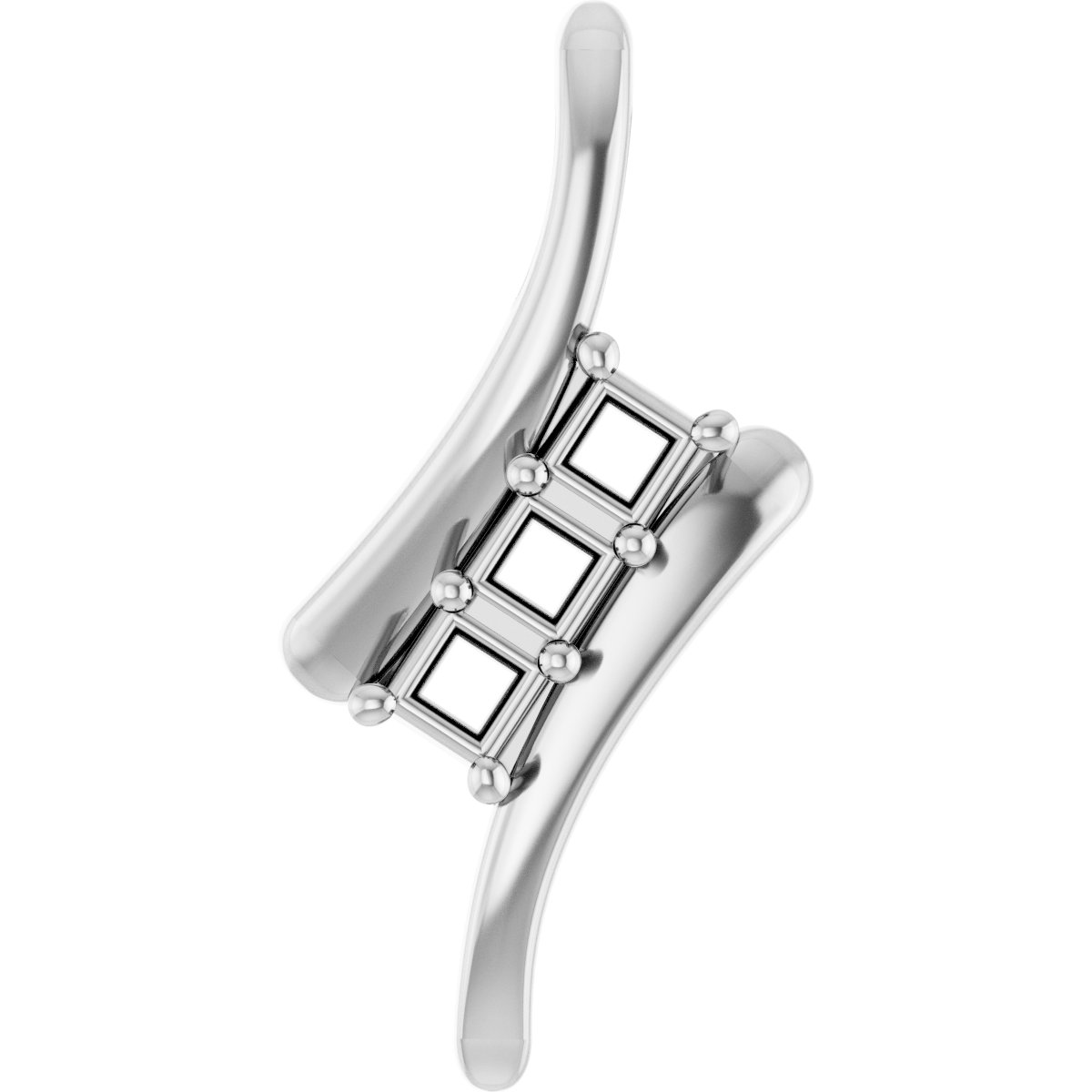 Three-Stone Freeform Pendant