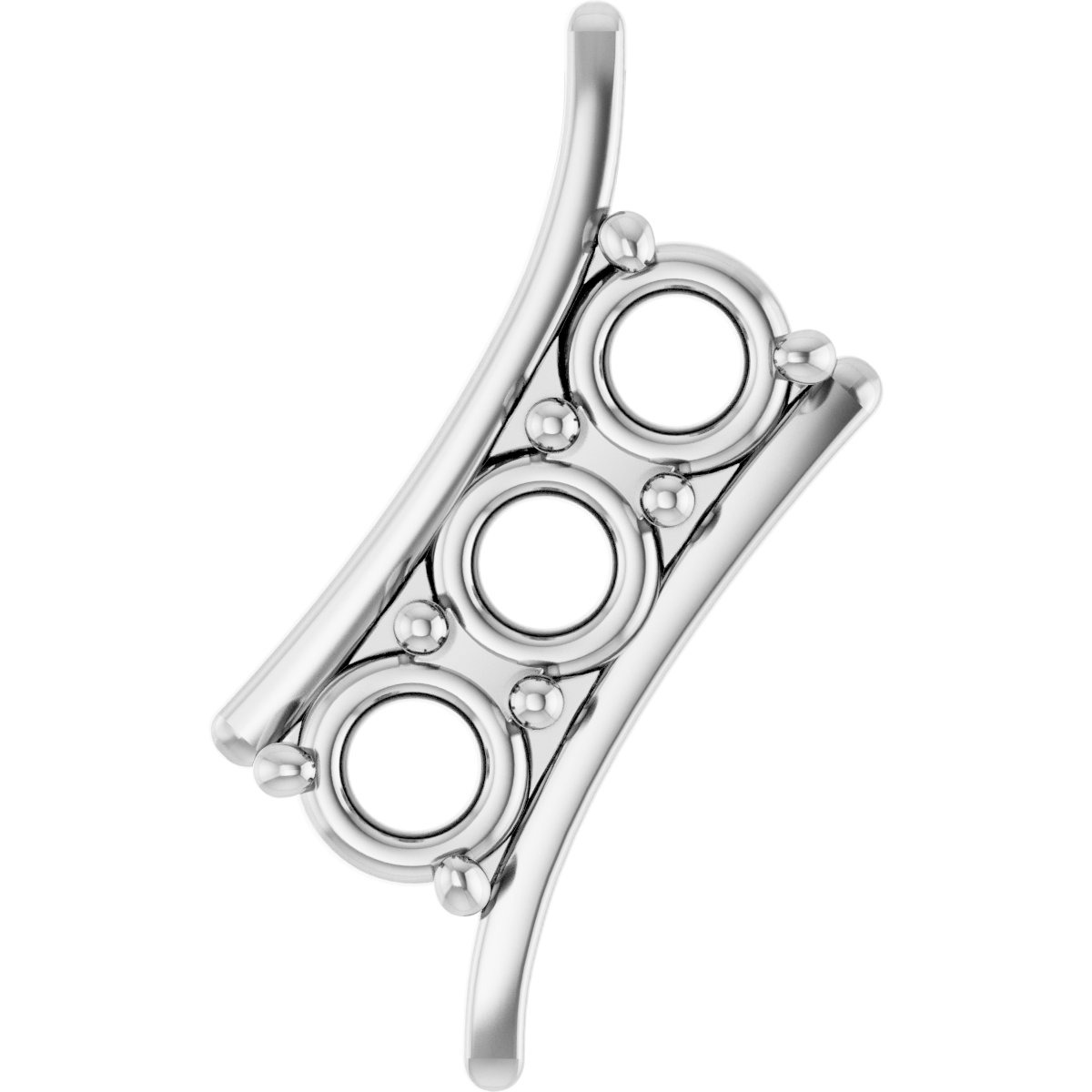 Three-Stone Freeform Pendant