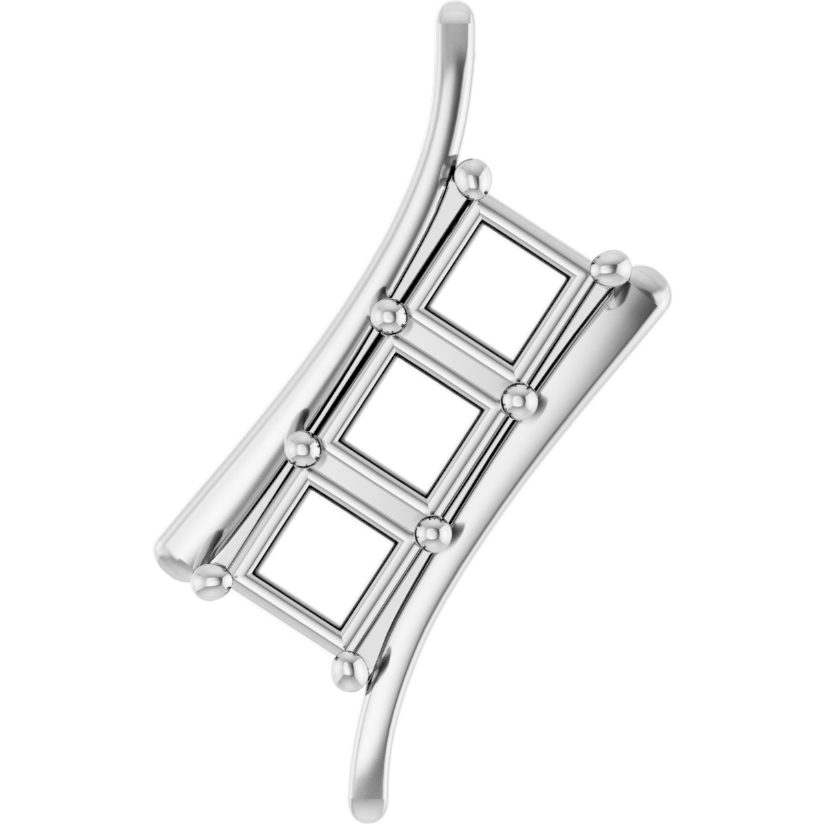 Three-Stone Freeform Pendant