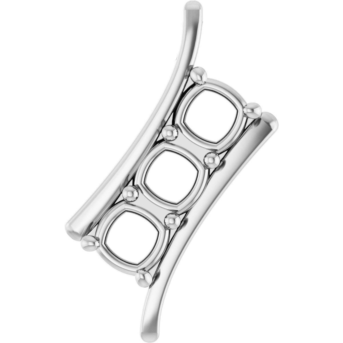Three-Stone Freeform Pendant