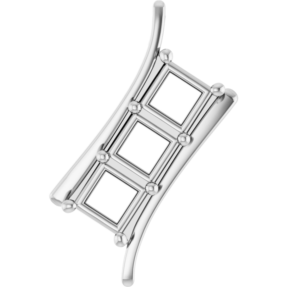Three-Stone Freeform Pendant
