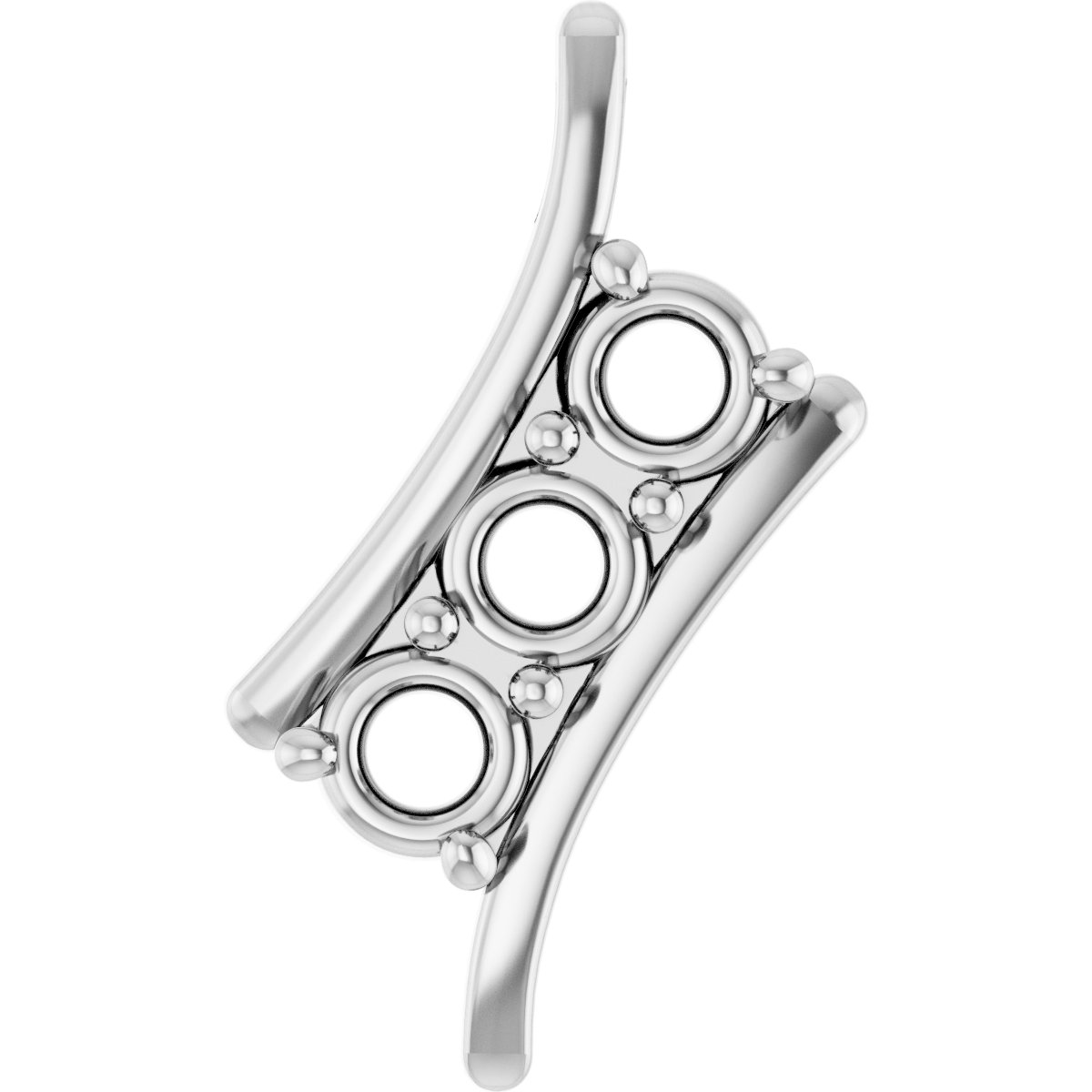 Three-Stone Freeform Pendant