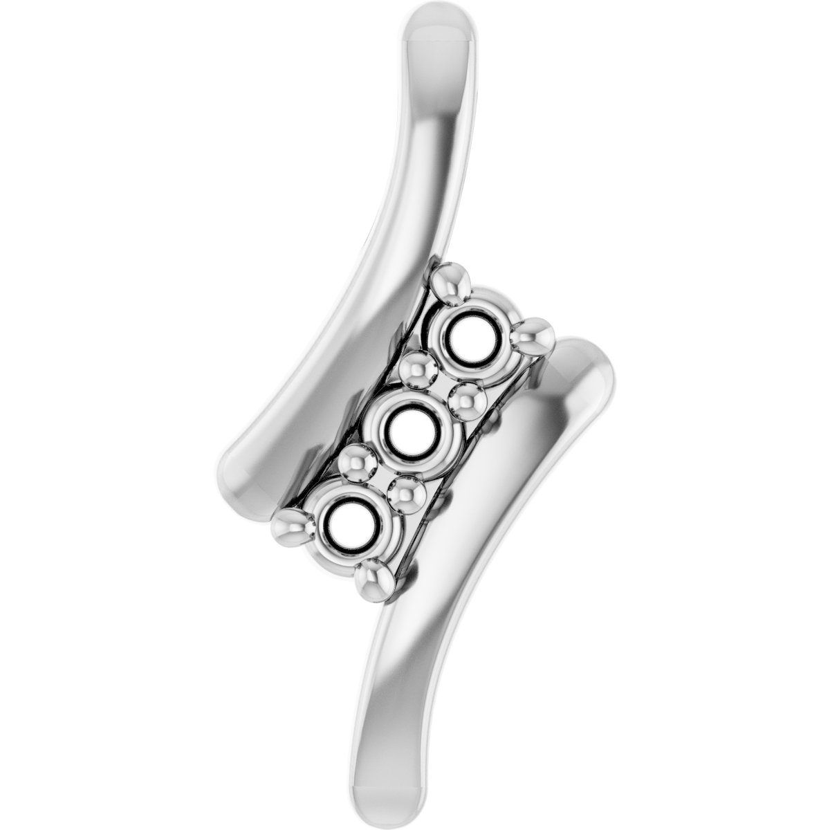 Three-Stone Freeform Pendant