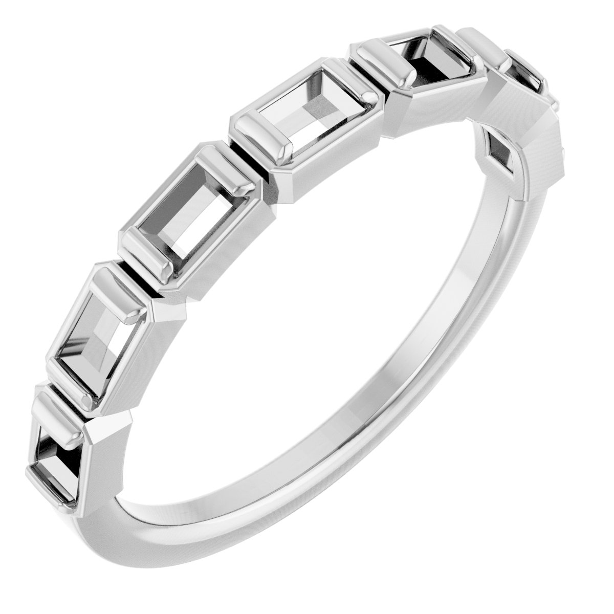 14K White 1/2 CTW Natural Diamond Anniversary Band