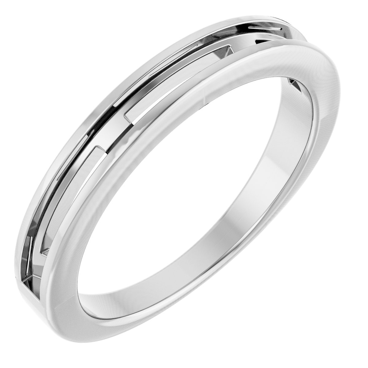 14K White 1/2 CTW Natural Diamond Anniversary Band