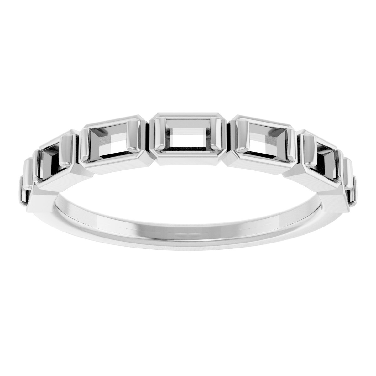 14K White 1/2 CTW Diamond Anniversary Band   