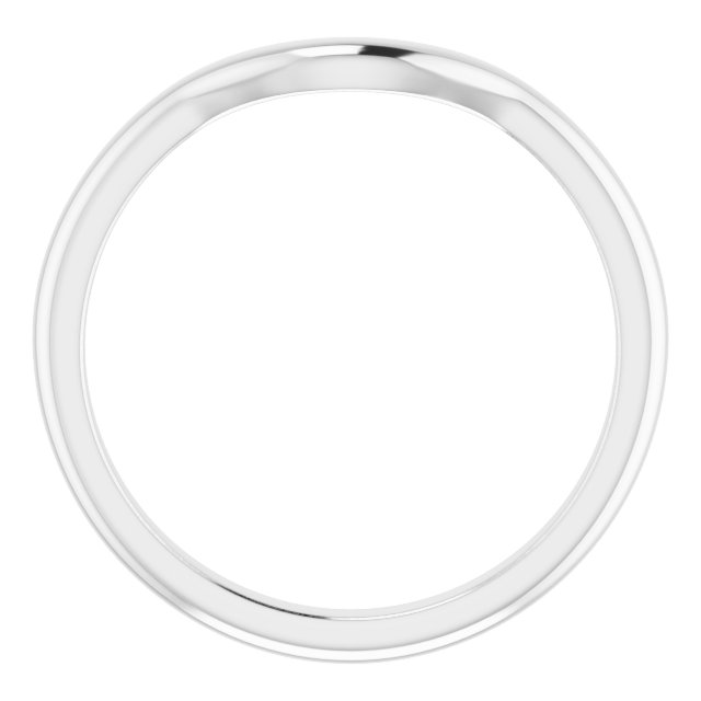 14K White Band-2