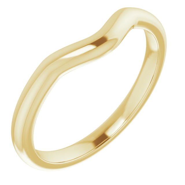 18K Yellow Band for 5.2 mm Round Ring
