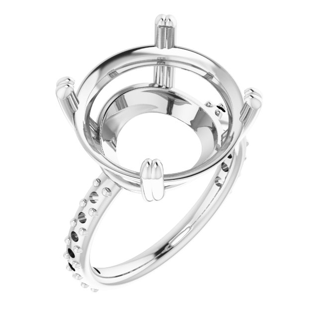 Accented Engagement Ring