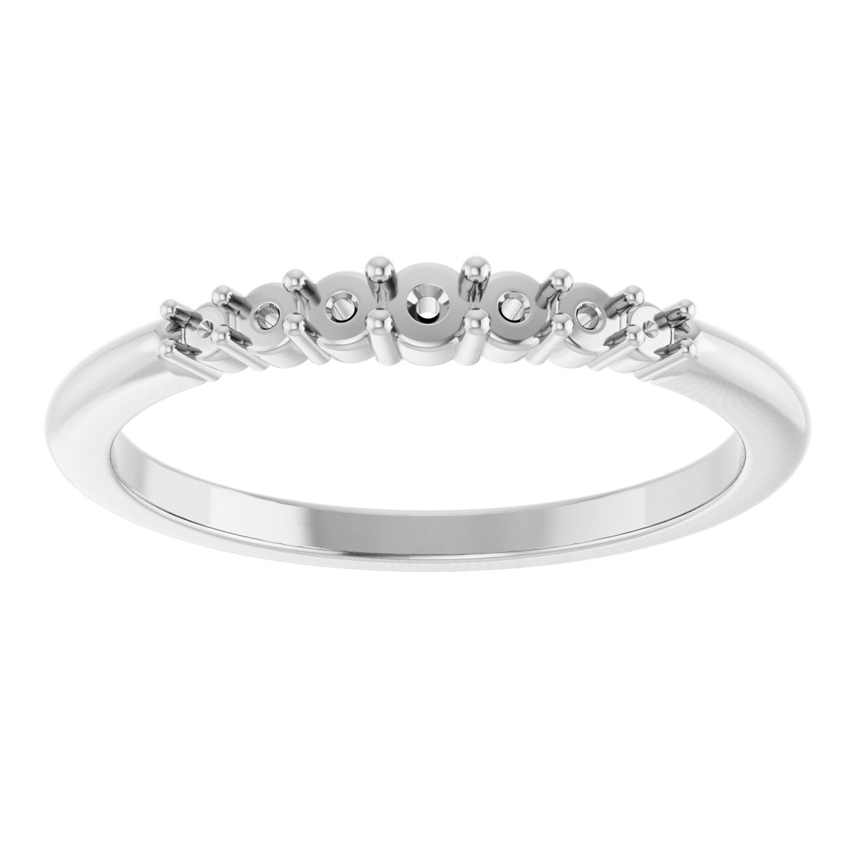 14K White 1/6 CTW Diamond Stackable Ring