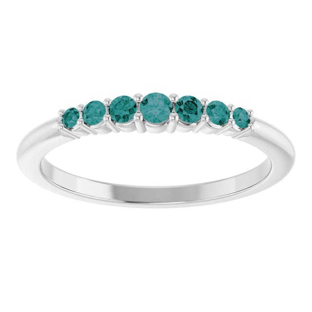 Sterling Silver Natural Alexandrite Stackable Ring