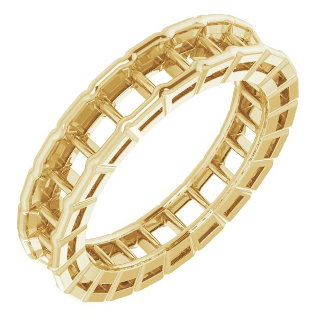 14K Yellow 2 3/8 CTW Natural Diamond Eternity Band Size 7