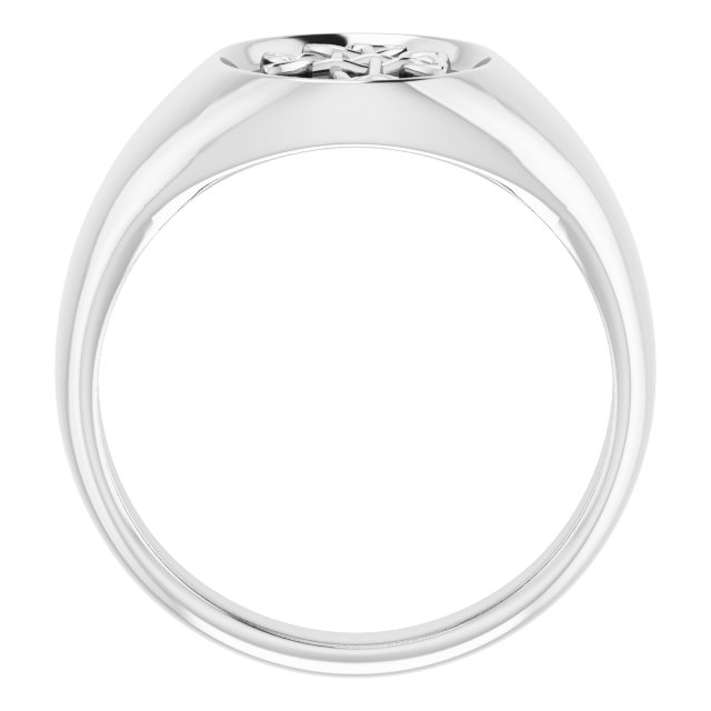 Sterling Silver Celtic-Inspired Cross Ring   