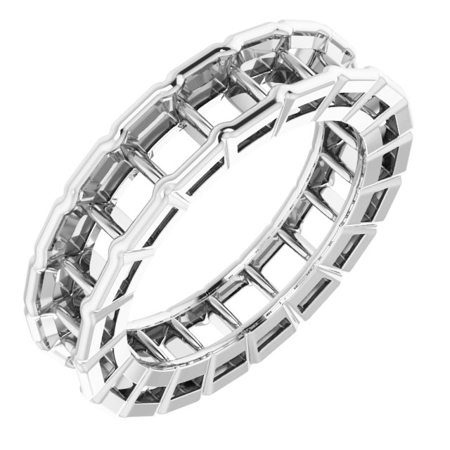 Scalloped Channel-Set Eternity Band