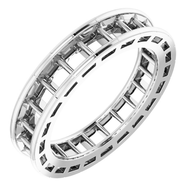 Scalloped Channel-Set Eternity Band