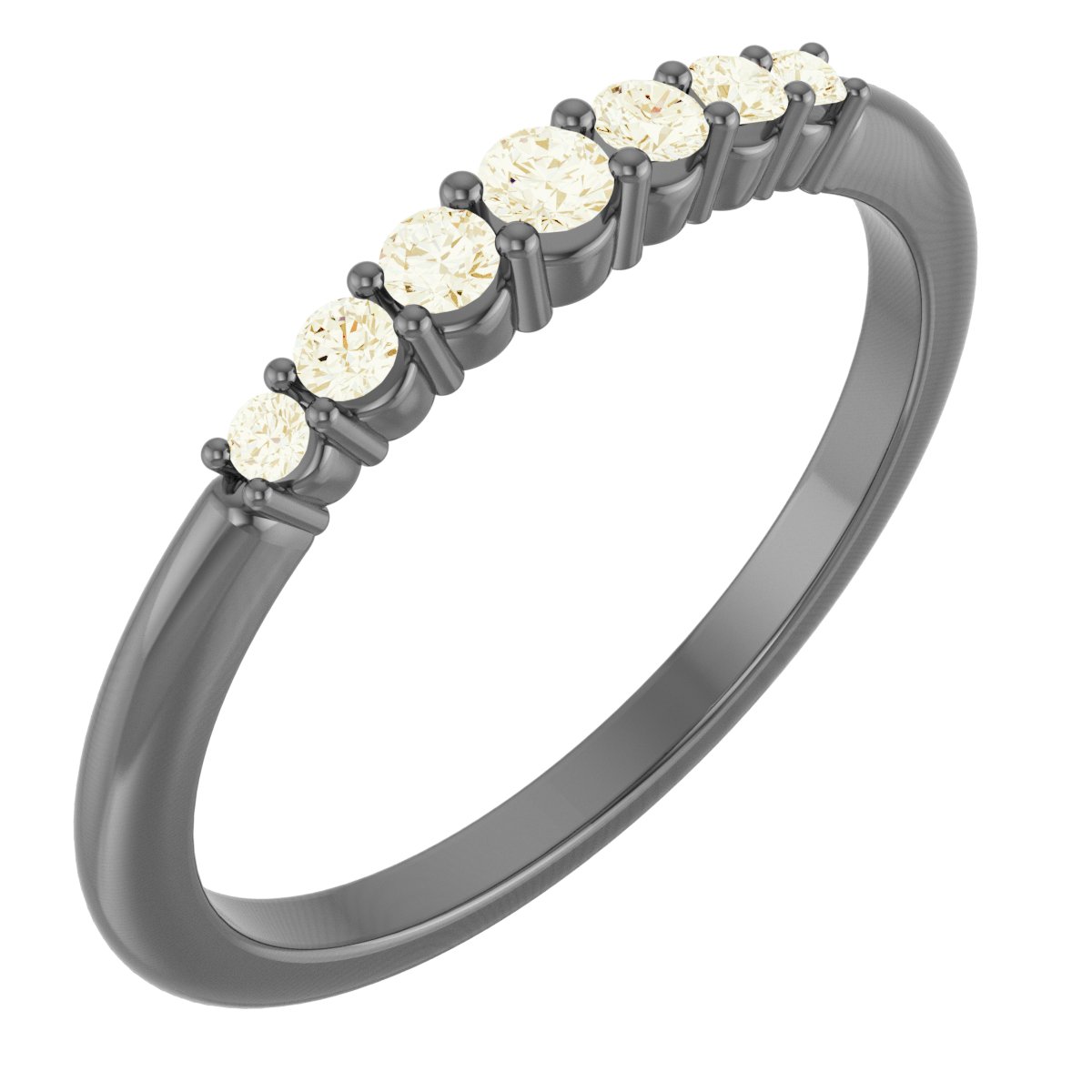 14K Yellow 1/6 CTW Natural Diamond Stackable Ring      