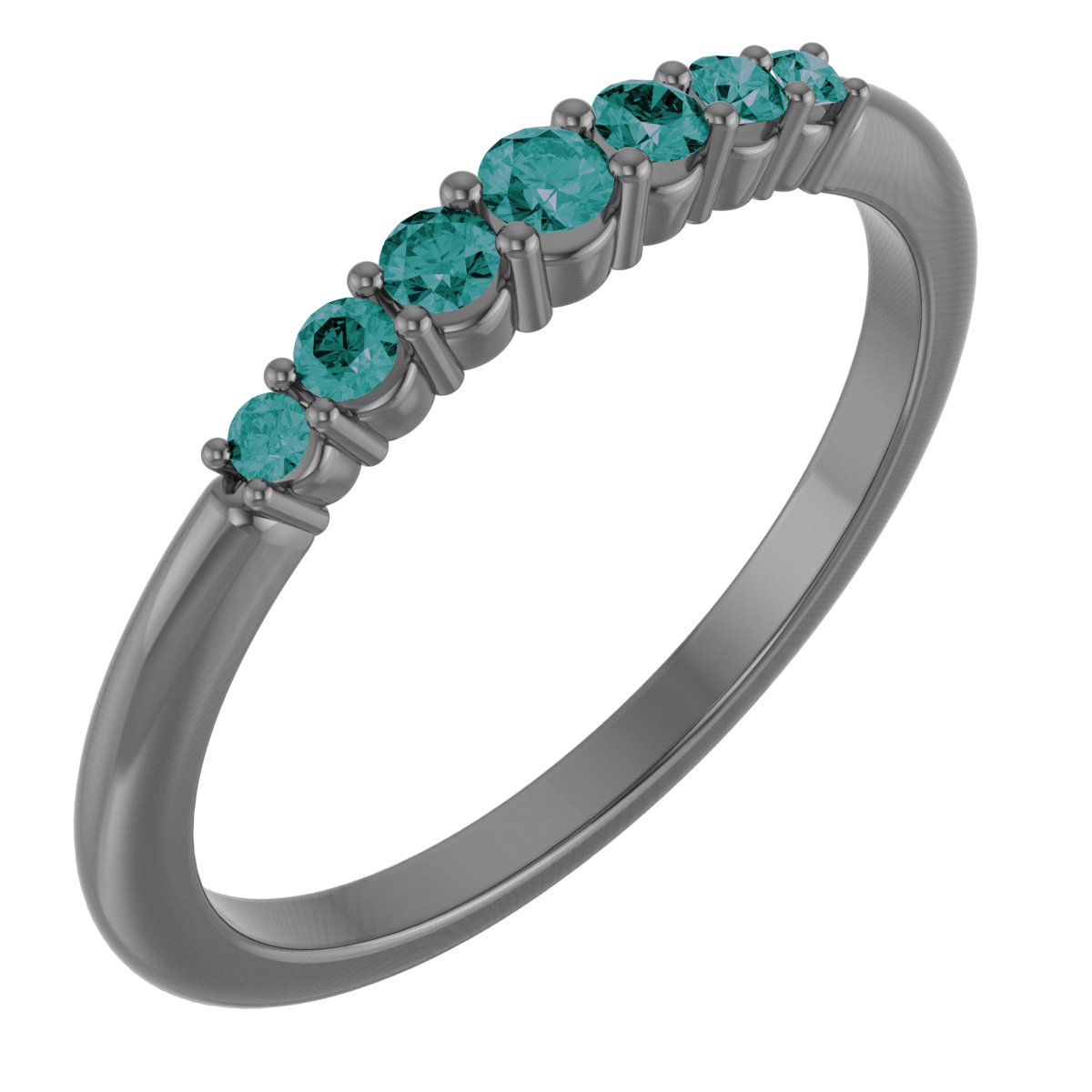 Platinum Alexandrite Stackable Ring Ref. 14279522