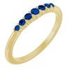 14K Yellow Blue Sapphire Stackable Ring Ref. 14279503